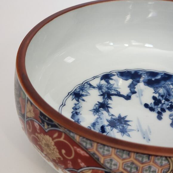 Vintage 1960s Japanese Imari Set of 5 Porcelain Soup / Rice Bowls – Gold Signed - Picture 6 of 10